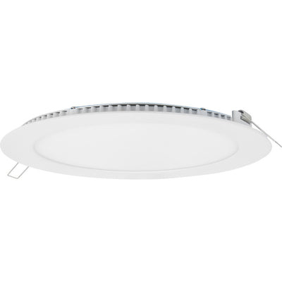 LCB LED recessed downlight round aluminium 10.5W 3000K 220-240V IP20 CRI 80 155mm cutout flicker-free CE RoHS