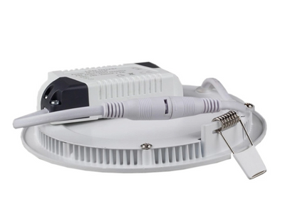 LCB LED recessed spot round aluminium 10.5W 3000K warm white IP20 CRI 80 cutout 74mm 220-240V CE RoHS