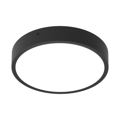 Ledvance LED bulkhead round 9.5W black, 3000K 4000K selectable, 1220 lumens, IP65 IK10 wall ceiling light