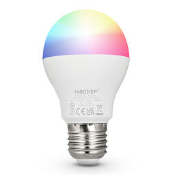 MIBOXER LED Lamp E27 6W RGB+CCT smart bulb with color changing light and adjustable white for versatile use