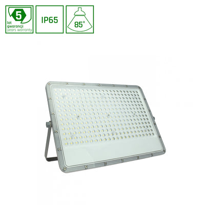 Spectrum NOCTIS MAX LED Floodlight 200W 6500K Cool White 230V IP65 IK10 18000 lumens Grey Aluminum