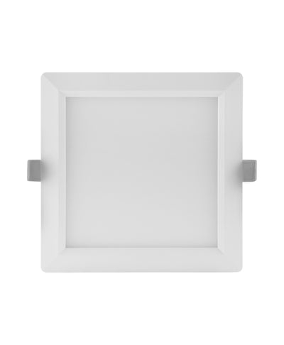 Slim LED Downlight SQ210 18W 1530 lumens 3000K Warm White, 120D square design for modern ceilings