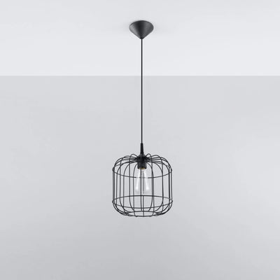 Sollux Lighting CELTA Hängeleuchte Schwarz, Aluminium, IP20, 220-240V, max 50W LED, CE RoHS