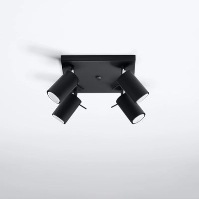 Sollux Lighting LED ceiling spotlight RING 4xGU10, IP20, 220-240V, Aluminium Matte Gold, CE RoHS