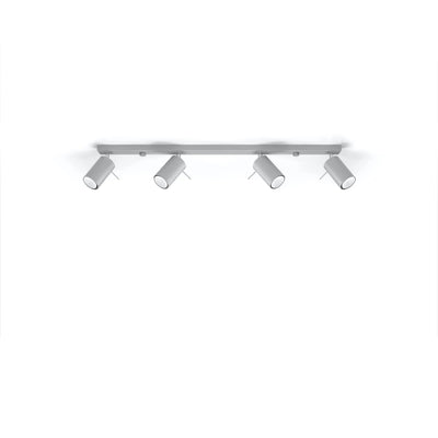 Sollux Lighting LED ceiling spotlight RING, 4xGU10, IP20, aluminium matte gold, 220-240V, CE RoHS