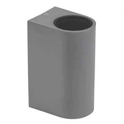 Spectrum GU10 x2 LED wall sconce, bidirectional, surface mount, 250V, IP54 Gray, 150x73x95mm