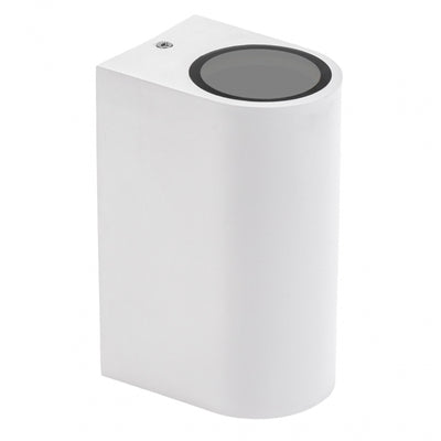 Spectrum LED GU10 Wall Sconce White IP54 Bidirectional Outdoor Indoor 2x6W 250V 150x73x95mm