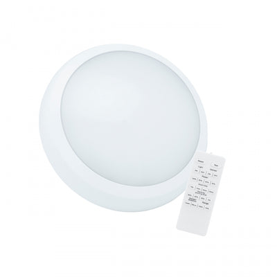 Spectrum NYMPHEA CITY PRO 2 LED ceiling light 24W CCT 230V IP65 IK08 3500 lumens 120° White round sensor