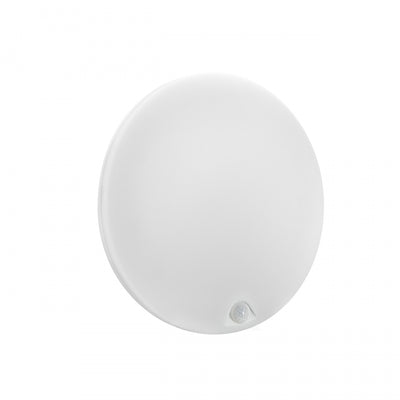 Spectrum NYMPHEA PROXI PIR LED Surface Light 18W 4000K 2000 lumens IP54 Round White 230V