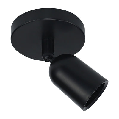 Spectrum SOLIS GU10 LED surface mount spot light Black 230V IP20 120x145mm replaceable bulb ready