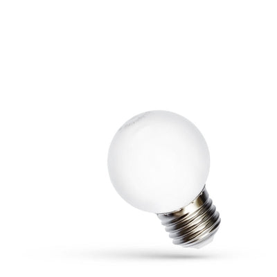 Spectrum LED Ball G45 E27 230V 1W RGB 260° Indoor Bulb, 17000h Lifespan, CRI 80
