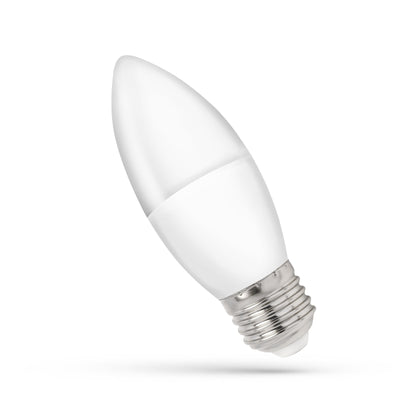 Spectrum LED candle lamp C38 E27 8W 230V, 3000K warm white, 710 lumens, 160° beam angle, 17000 hours lifespan