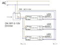 LCB 1-10V Dimmer 800W mit Fernbedienung für LED-Panels, IP20, 220-240V AC