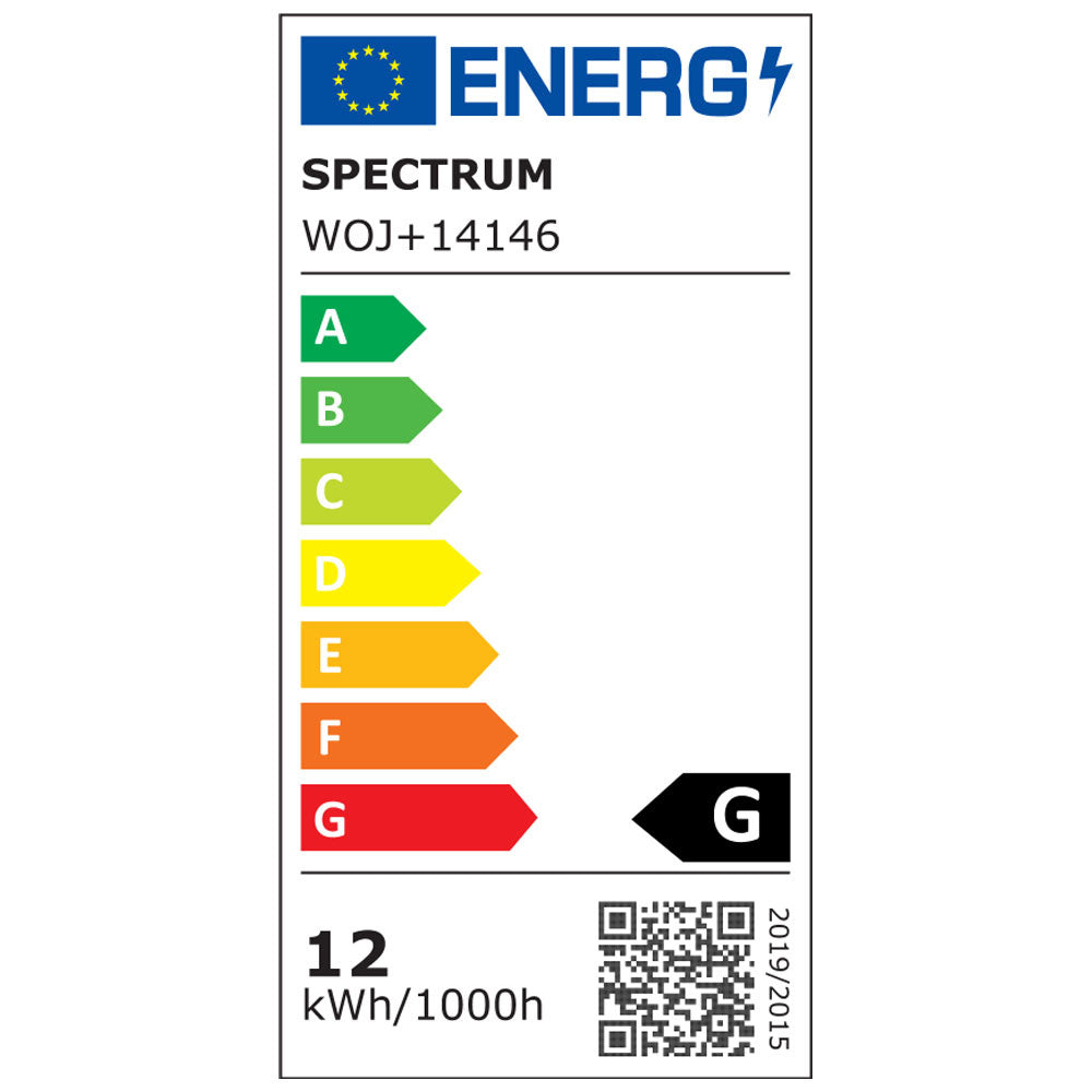 Spectrum LED Spot GU10 AR111 12W 3000K Warmweiß 800 Lumen 20° Abstrahlwinkel 230V nicht dimmbar