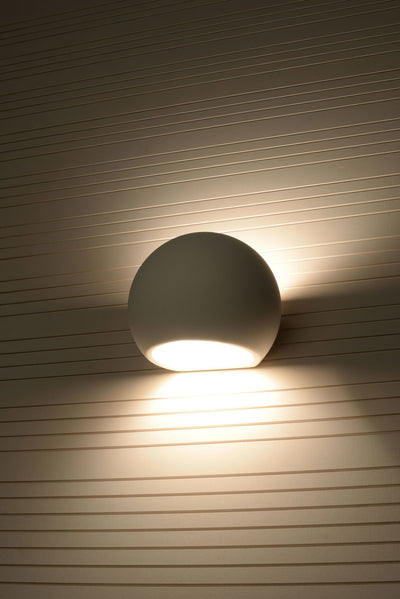 Sollux Lighting Keramik Wandleuchte Kugel weiß E27 Fassung 60W LED kompatibel