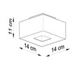 Sollux Lighting plafondspot mono 1 black 50W LED lamp IP20 CE RoHS