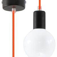 Sollux Lighting Hanglamp Edison orange LED lamp, IP20, 220-240V, Tsong brand