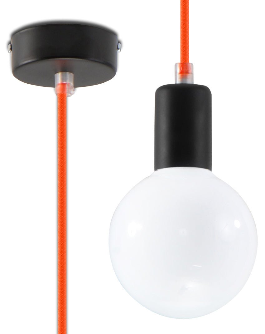 Sollux Lighting Hanglamp Edison orange LED lamp, IP20, 220-240V, Tsong brand