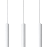LED pendant lamp white PASTELO - 3 x G9 base with aluminum finish