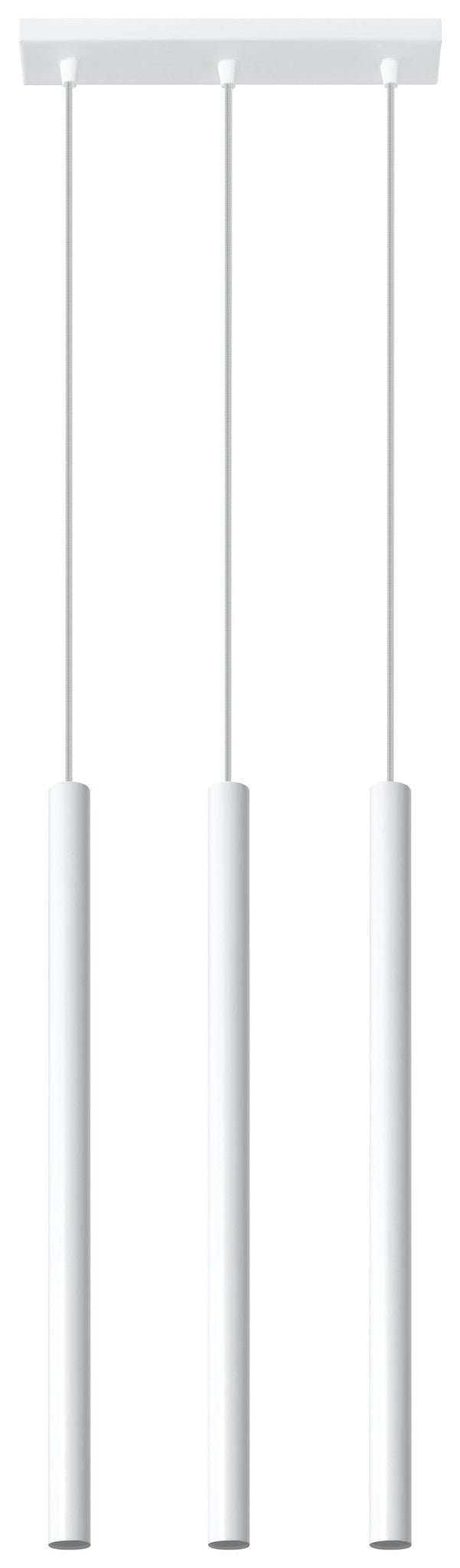 LED pendant lamp white PASTELO - 3 x G9 base with aluminum finish