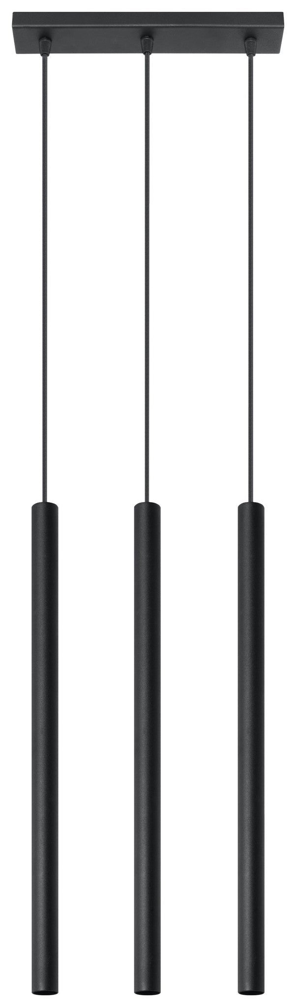 LED pendant lamp black PASTELO - 3x G9 base by Sollux Lighting