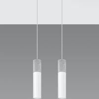 Sollux Lighting Borgio 2 LED Pendelleuchte weiß Beton 2 GU10 40W
