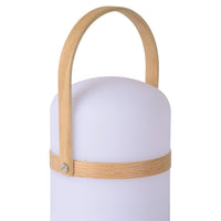 Lucide JOE wiederaufladbare LED-Tischleuchte IP44 Weiß, 3W Dim-to-Warm 2800K-3200K, USB-Ladung, für Innen- und Außenbereich