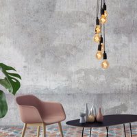 Lucide FIX moderne Hängeleuchte, 7xE27 Fassungen, Schwarzes rundes Metalldesign, höhenverstellbar, IP20, 220-240V