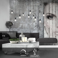 Lucide FIX multi hanging light, 10xE27 sockets, Black metal frame, adjustable height, modern ceiling lamp