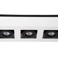 Lucide XIRAX LED-Deckenstrahler, 3x5W GU10, dim to warm 2200K-3000K, IP20, Weißes Aluminium