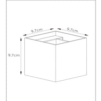 Lucide XIO LED Wandleuchte dimmbar G9 1x4W 2700K verstellbarer Abstrahlwinkel Schwarz modernes quadratisches Design