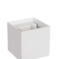 Lucide XIO LED Wandleuchte, dimmbar G9 4W 2700K, verstellbarer Abstrahlwinkel, quadratisches Aluminium Weiß, IP20