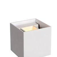 Lucide XIO LED Wandleuchte, dimmbar G9 4W 2700K, verstellbarer Abstrahlwinkel, quadratisches Aluminium Weiß, IP20