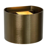 Lucide XIO LED wall light, dimmable G9 3.5W 2700K, adjustable beam angle, Rust Brown, IP20 aluminium