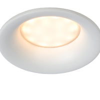 Lucide ZIVA LED Einbau-Badezimmerstrahler, GU10-Fassung, IP44, rundes Aluminium, Sandweiß, Ø84mm