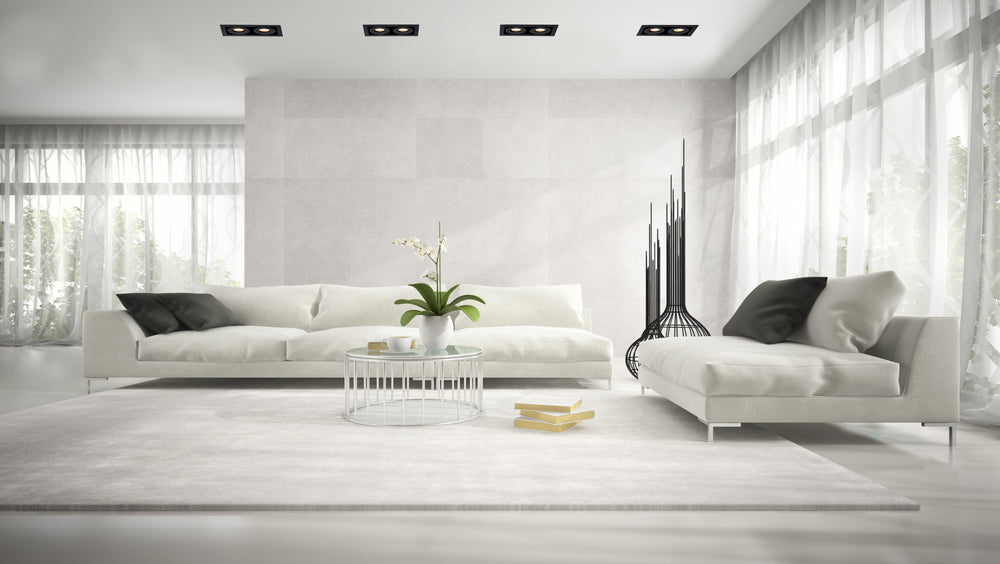 Lucide CHIMNEY recessed spotlight 2xGU10 Sand Black Aluminium IP20 220-240V 205x115mm modern design