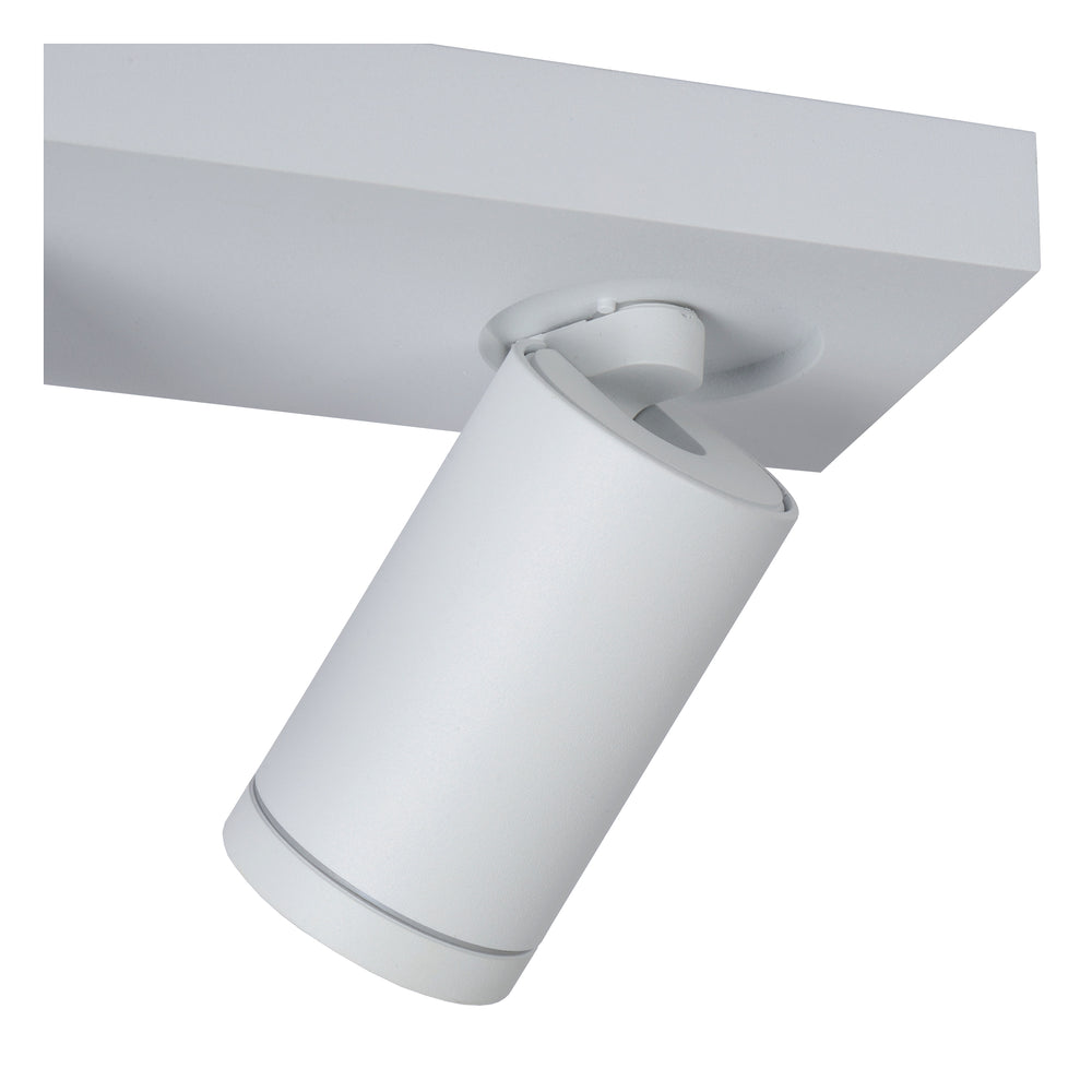Lucide TAYLOR LED bathroom ceiling spotlight, 2x5W GU10, 2200K-3000K dim to warm, IP44 Sand White