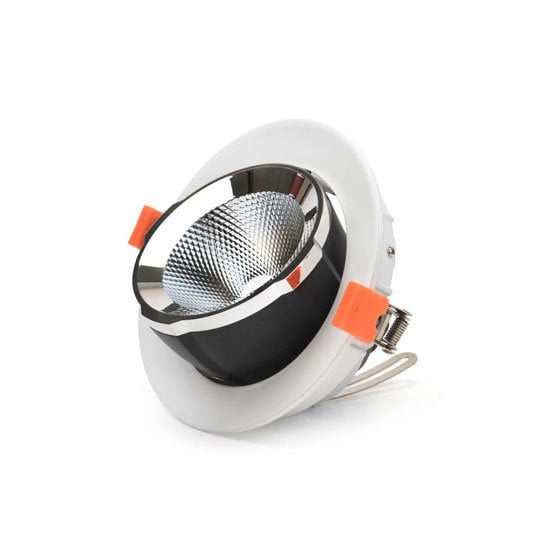 LCB LED Downlight Banaanspot 10W 3000K 4000K Philips Chip IP20 CRI 80 CE RoHS Einbau Shopbeleuchtung