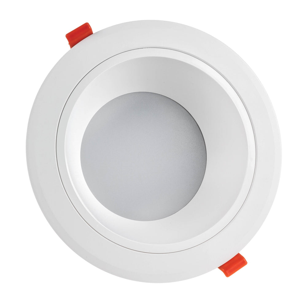 Spectrum LED recessed downlight 30W 230V 3000K 2250 lumens White IP20 90° beam indoor ceiling lighting