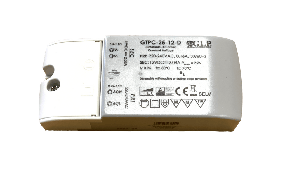 LED-Netzteil dimmbar 12V 25W 2.08A geeignet für 12V LED-Beleuchtung