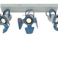 Lucide Picto 3xGU10 blaue LED-Deckenleuchte für Kinderzimmer