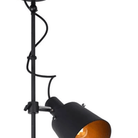 Lucide Quinny schwarz E27 LED-Deckenstrahler, IP20, 220-240V, max. 50W
