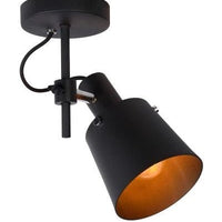 Lucide Quinny schwarz LED-Deckenstrahler 1xE27, IP20, 80 CRI, 220-240V