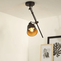 Lucide Quinny schwarz E27 LED-Deckenstrahler, IP20, 220-240V, max. 50W