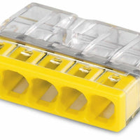 Verbindungsklemme 5-fach WAGO 2273-205 für 0,5-2,5 mm² Drähte, IP20, CE & RoHS zertifiziert, 100 Stück Verpackung