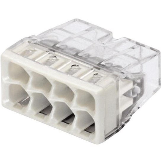 WAGO Verbindungsklemme 8-fach für 0,5-2,5 mm² Drähte, IP20 Schutz, CE zertifiziert, ideal für kompakte Räume