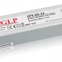 GLP LED power adapter 24V 60W 2.5A IP67 waterproof