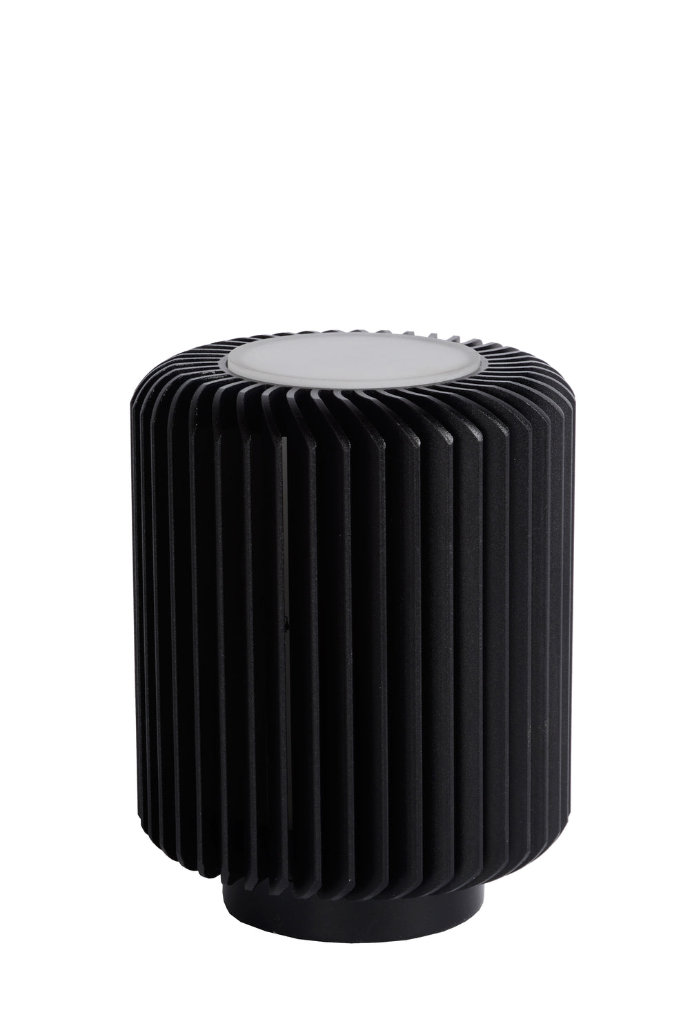Lucide Turbin LED-Tischlampe 5W 3000K IP20 Metall Zylinderdetails Schwarz moderner Stil