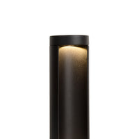 Lucide COMBO LED garden pedestal light, 9W 3000K, IP54 Black aluminum, 250mm modern outdoor bollard