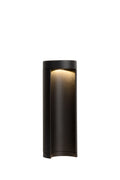 Lucide COMBO LED garden pedestal light, 9W 3000K, IP54 Black aluminum, 250mm modern outdoor bollard